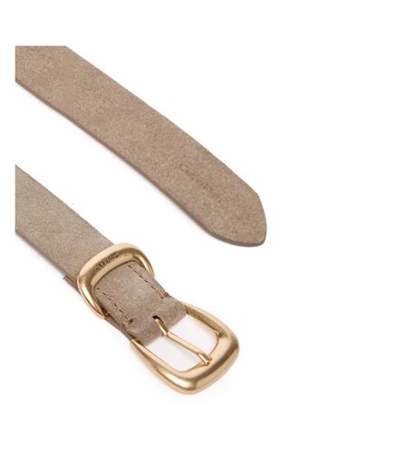 Ceinture taupe femme calvin klein jeans 2 piece suede
