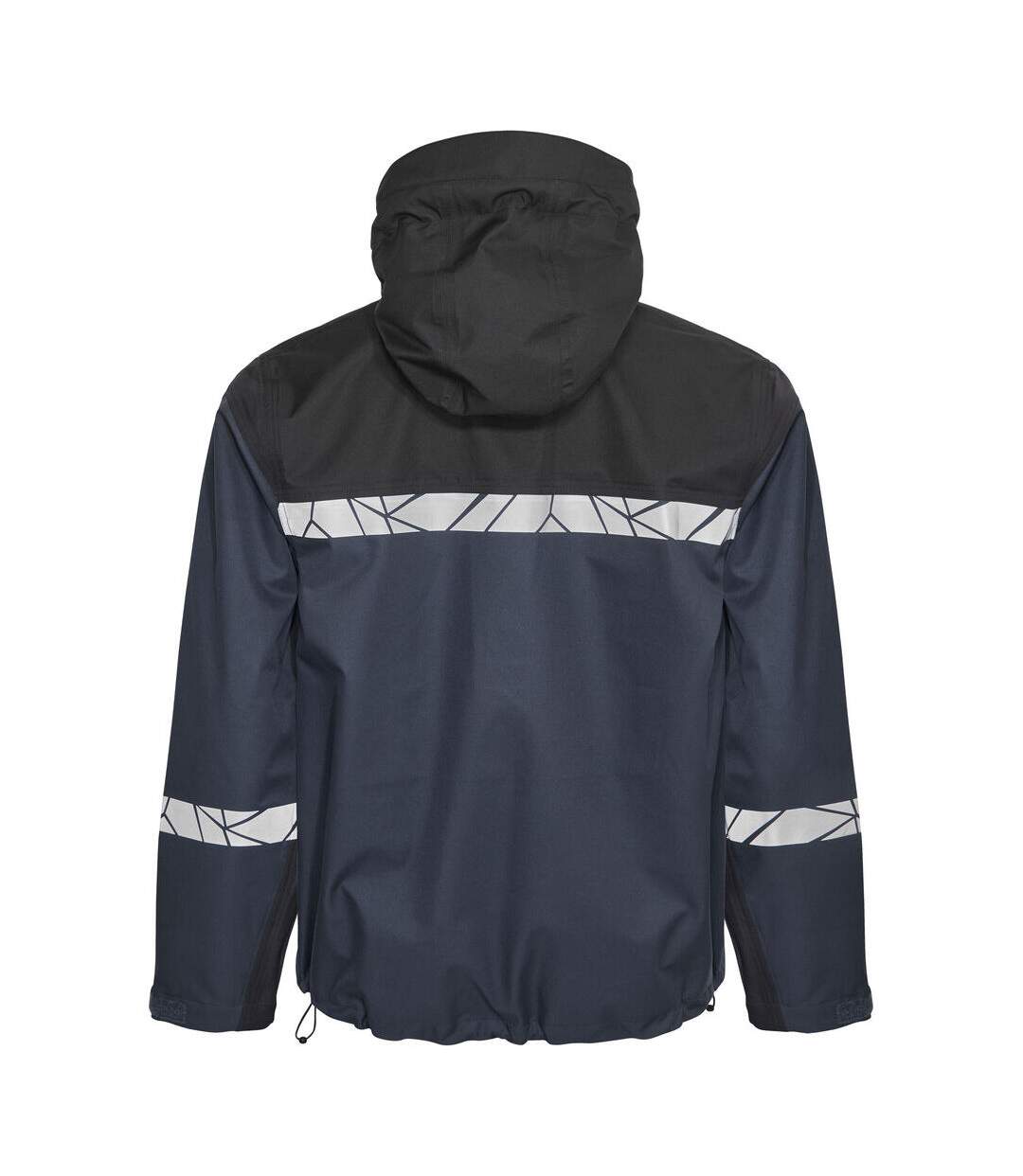 Mens Progression Hi-vis Soft Shell Jacket Navy Black Projob-2