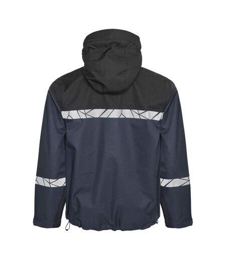 Mens Progression Hi-vis Soft Shell Jacket Navy Black Projob
