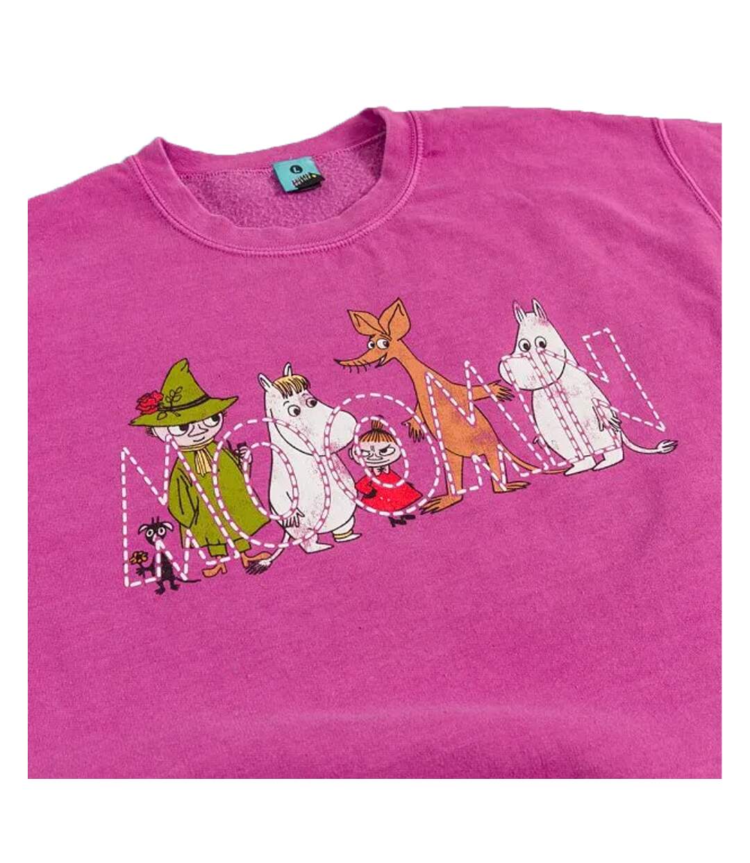 Sweat 80ème Motif/style Rétro Adulte Rouge Moomin-4