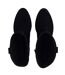 Womens/ladies Dalida Suede Block Heel Western Boots Black Jack Wills-4
