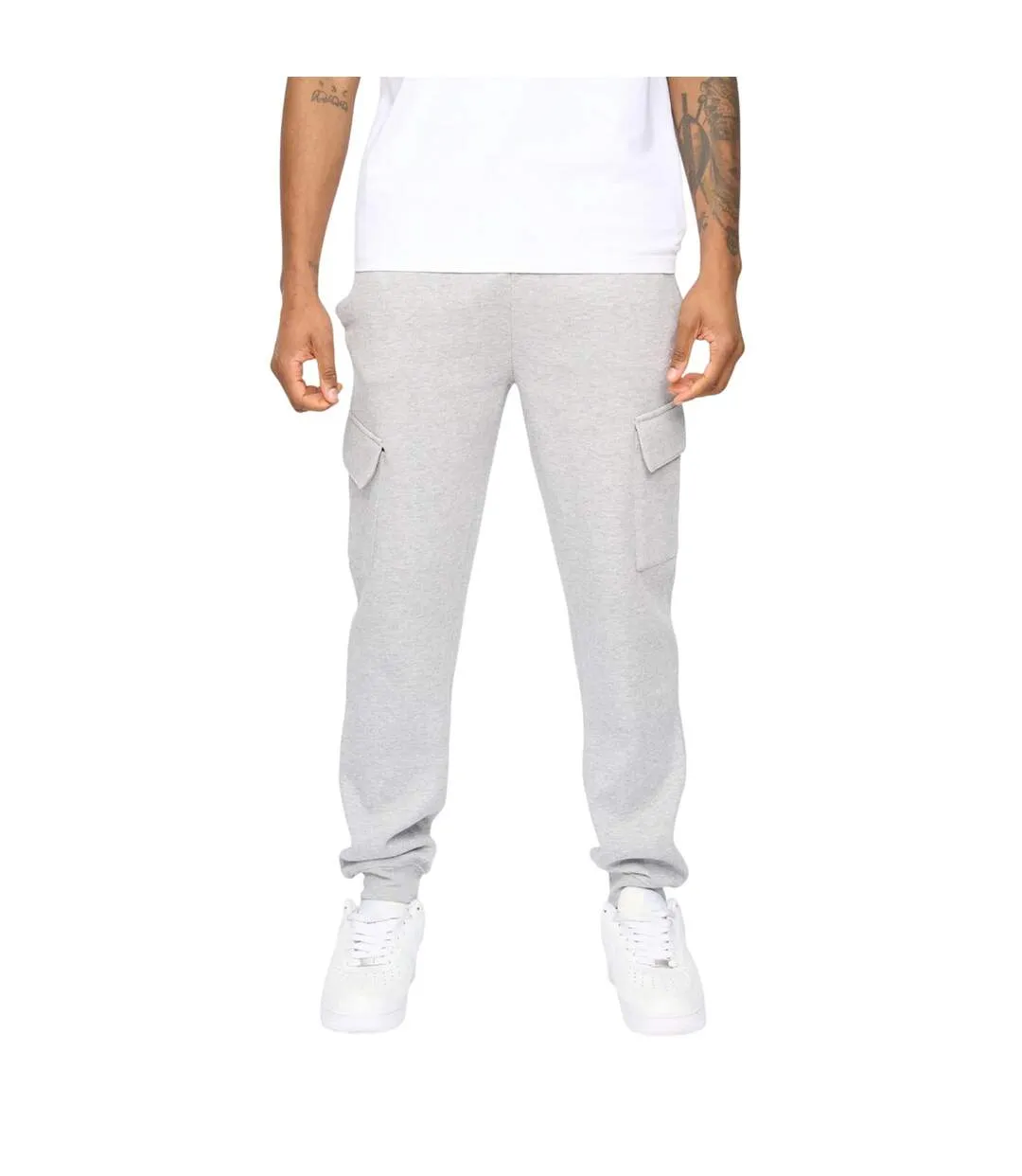 Pantalon De Jogging À Poches Crosby Homme Gris Chiné Kings Will Dream-2