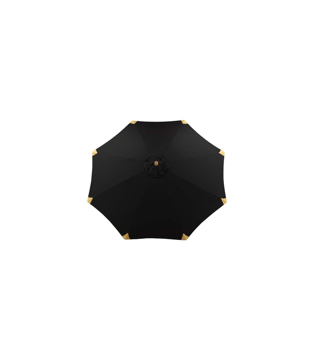 Parasol en Bois Cerox 270cm Noir-2