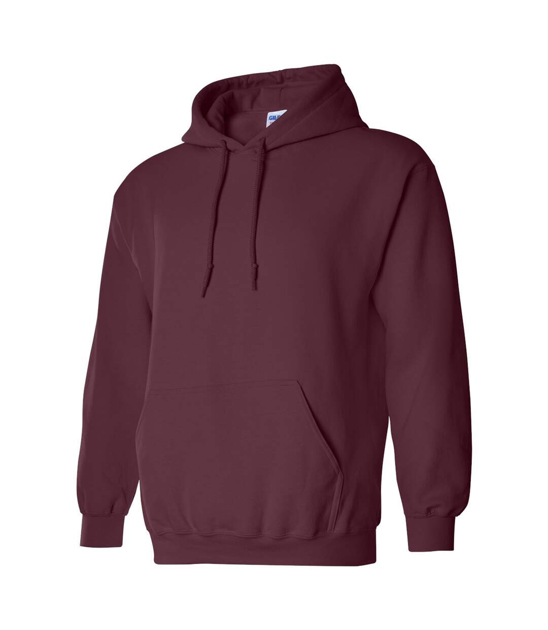 Sweat À Capuche Homme Bordeaux Foncé Gildan-3