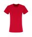 TriDri Womens/Ladies Embossed Panel T-Shirt (Fire Red)