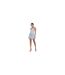 Womens/ladies Floral Bandeau Mini Dress Blue Deluxe-1