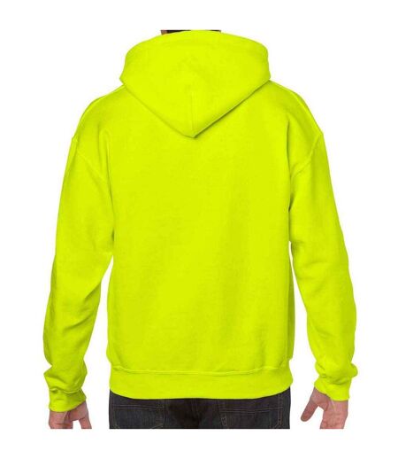 Unisex adult heavy blend hoodie safety green Gildan