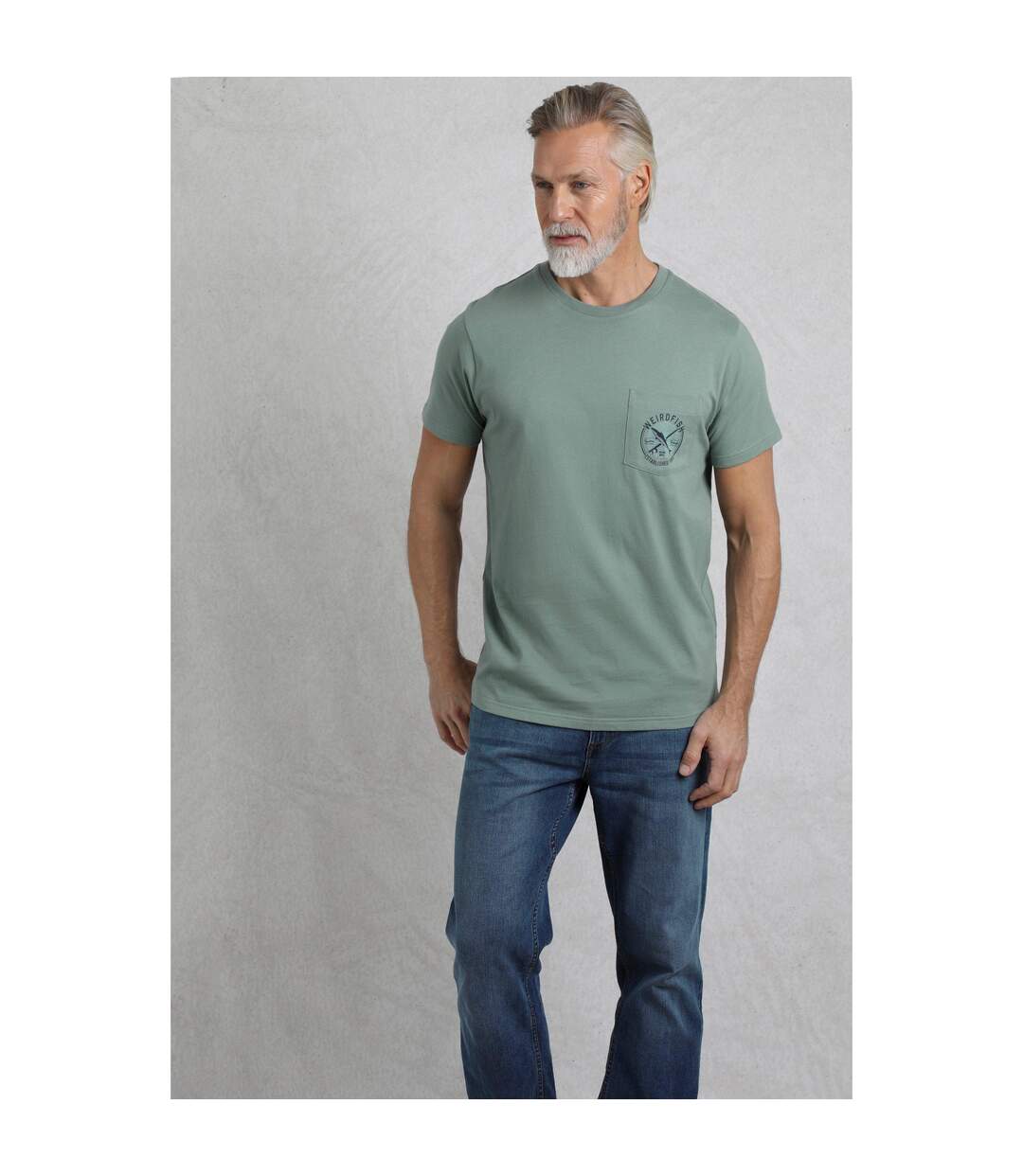 T-shirt Manches Courtes Tidal Homme Vieux Sarcelle Weird Fish-1