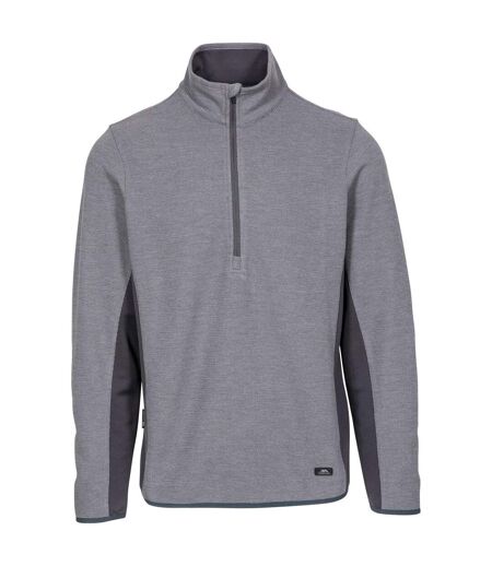 Mens Wotterham Mock Neck Long-sleeved Top Storm Grey Trespass