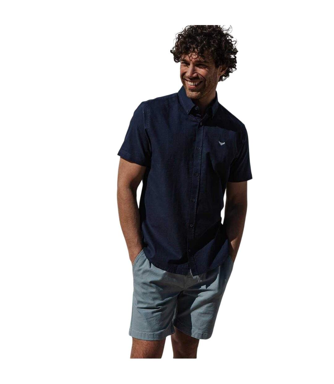 Chemise Inferno Homme Bleu Marine Threadbare-1