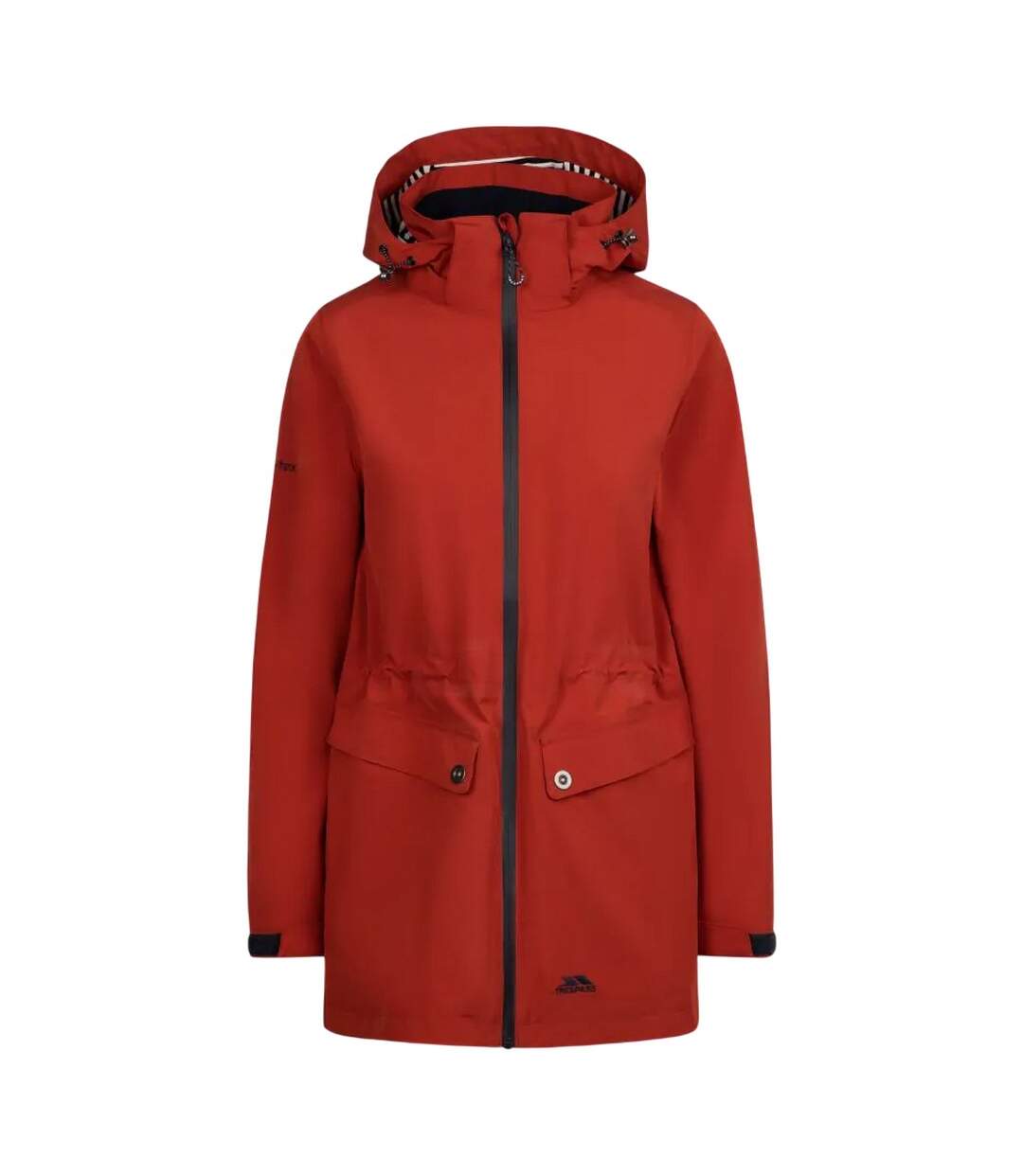 Veste imperméable tiverton femme rouge rouille Trespass-1