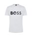 T-shirt Motif/style Gros Logo Homme Blanc Boss-1