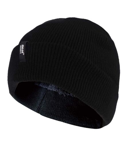 Mens 3.6 TOG Fleece Lined Thermal Turn Over Cuff Winter Beanie Hat
