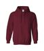 Sweat À Capuche Adulte Pourpre Foncé Gildan-1