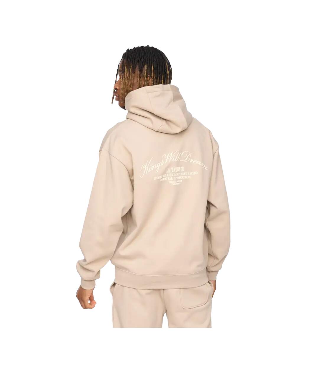 Mens Arch Cotton Oversized Hoodie Stone Kings Will Dream-2