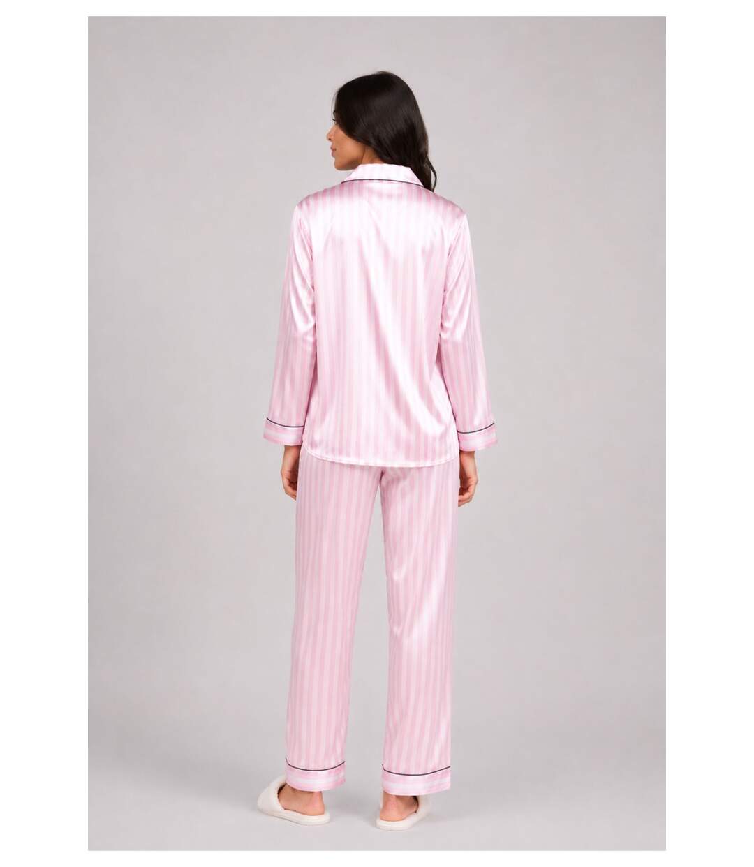 Pyjama fluide en satin-3