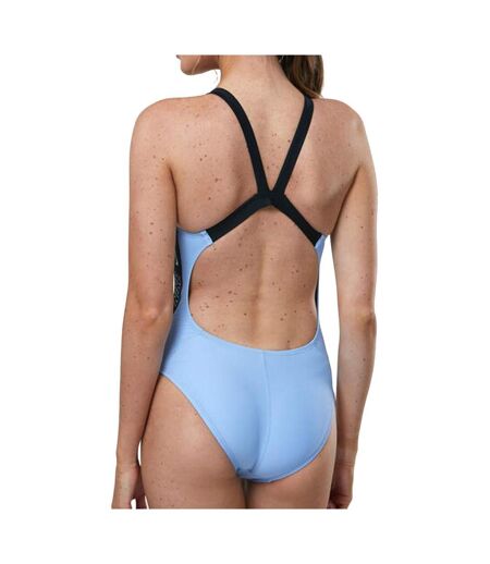 Maillot de bain Bleu/Noir Femme Nike Fastback - S