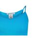 Womens/ladies Ribbed V Neck Vest Top Blue Puma-3