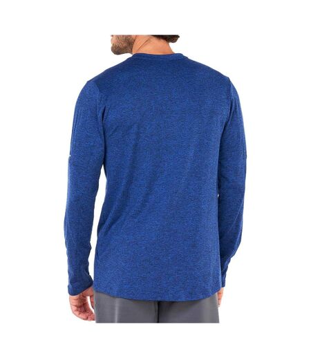 T-shirt Manches Longues Bleu Homme Nike Elmnt Crew - L