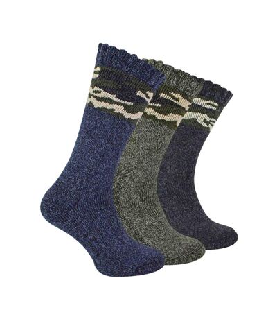 3 Pack Mens Thick Warm Merino Wool Socks