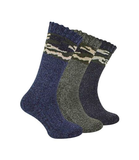3 Pack Mens Thick Warm Merino Wool Socks