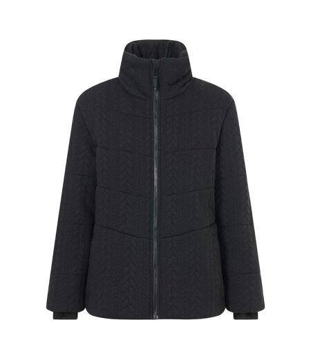 Doudoune Matelassée Motif/style Maille Torsadée Amaryl Femme Noir Regatta