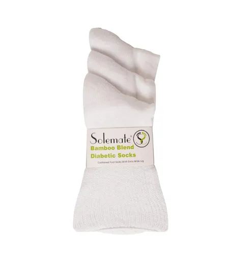 Chaussettes Diabétiques Homme Blanc Soxy