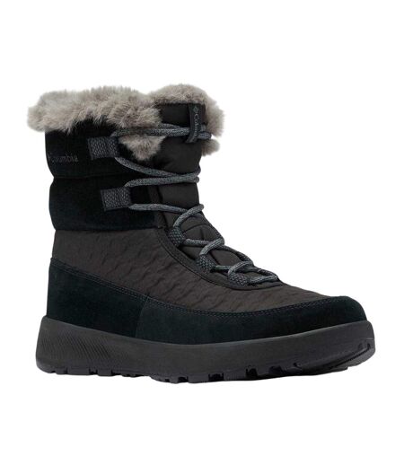 Womens/ladies Slope Ld61 Suede Winter Boots Black Columbia