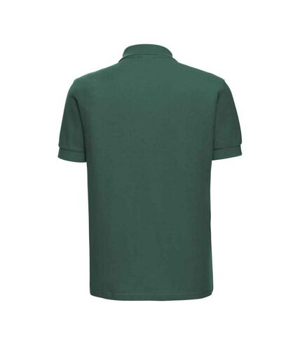Russell Mens Ultimate Cotton Pique Polo Shirt (Bottle Green)