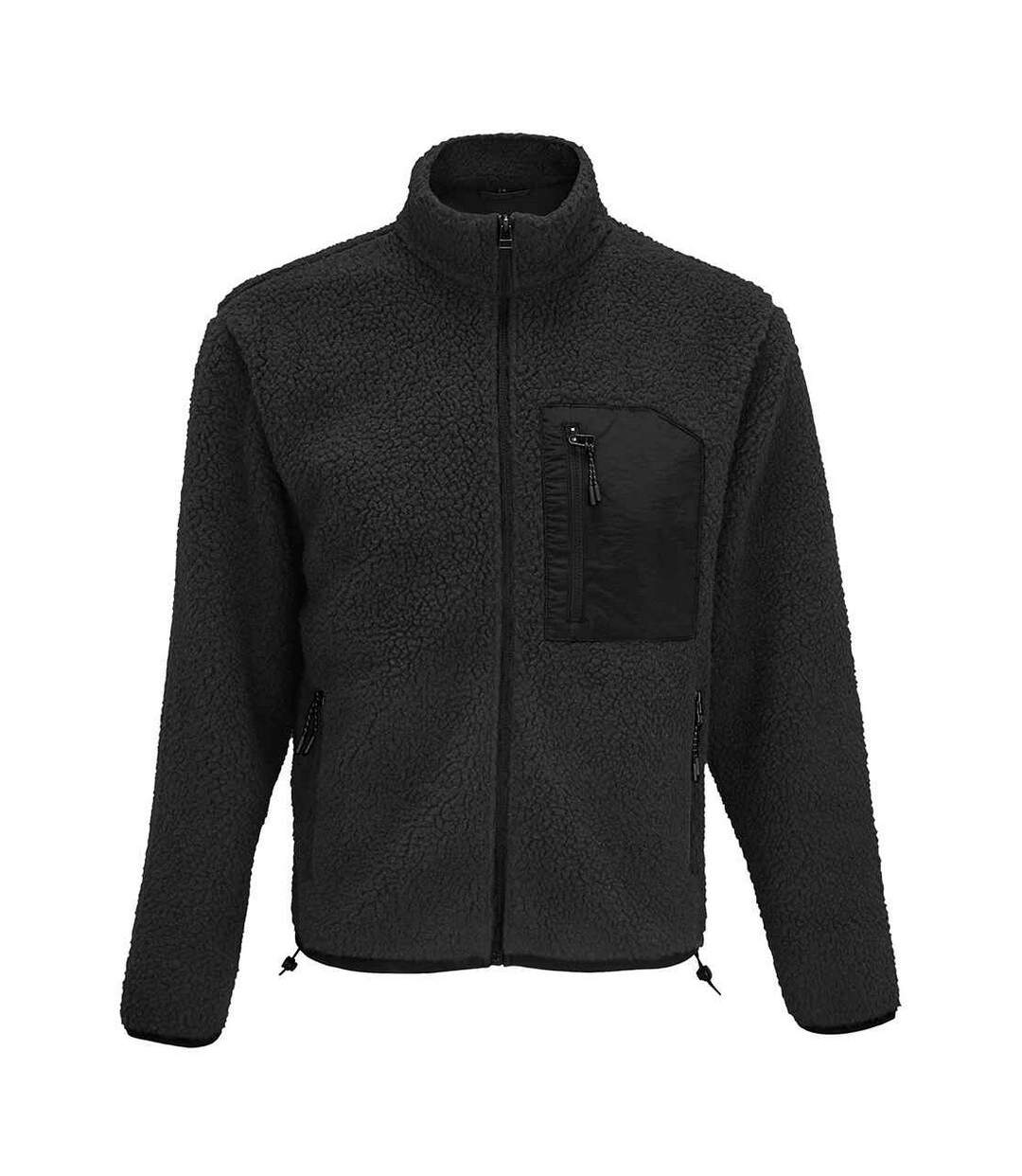 Veste polaire fury adulte carbone / gris / noir SOLS