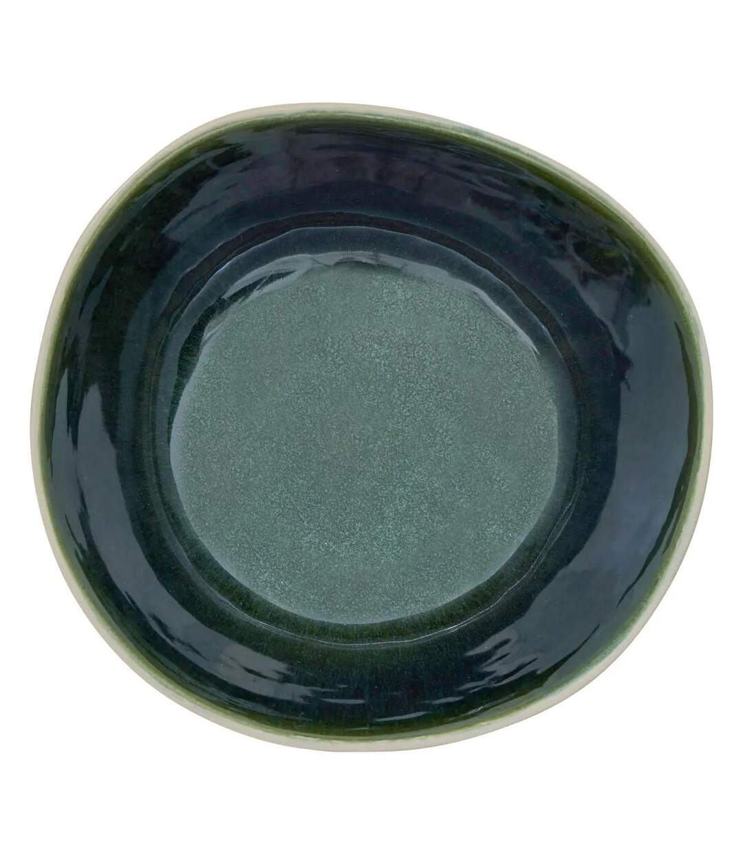 Lot de 6 Assiettes Creuses en Faïence Wonja 19cm Vert-1