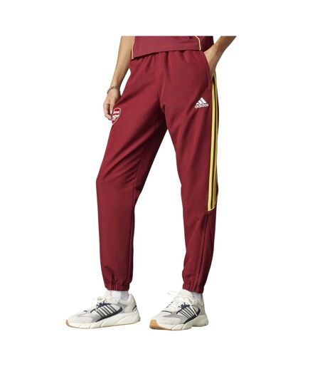 Mens Arsenal Fc Tracksuit Bottoms Dark Maroon Adidas