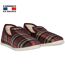 Charentaises unisexe Made in France - K845 - rouge bordeaux