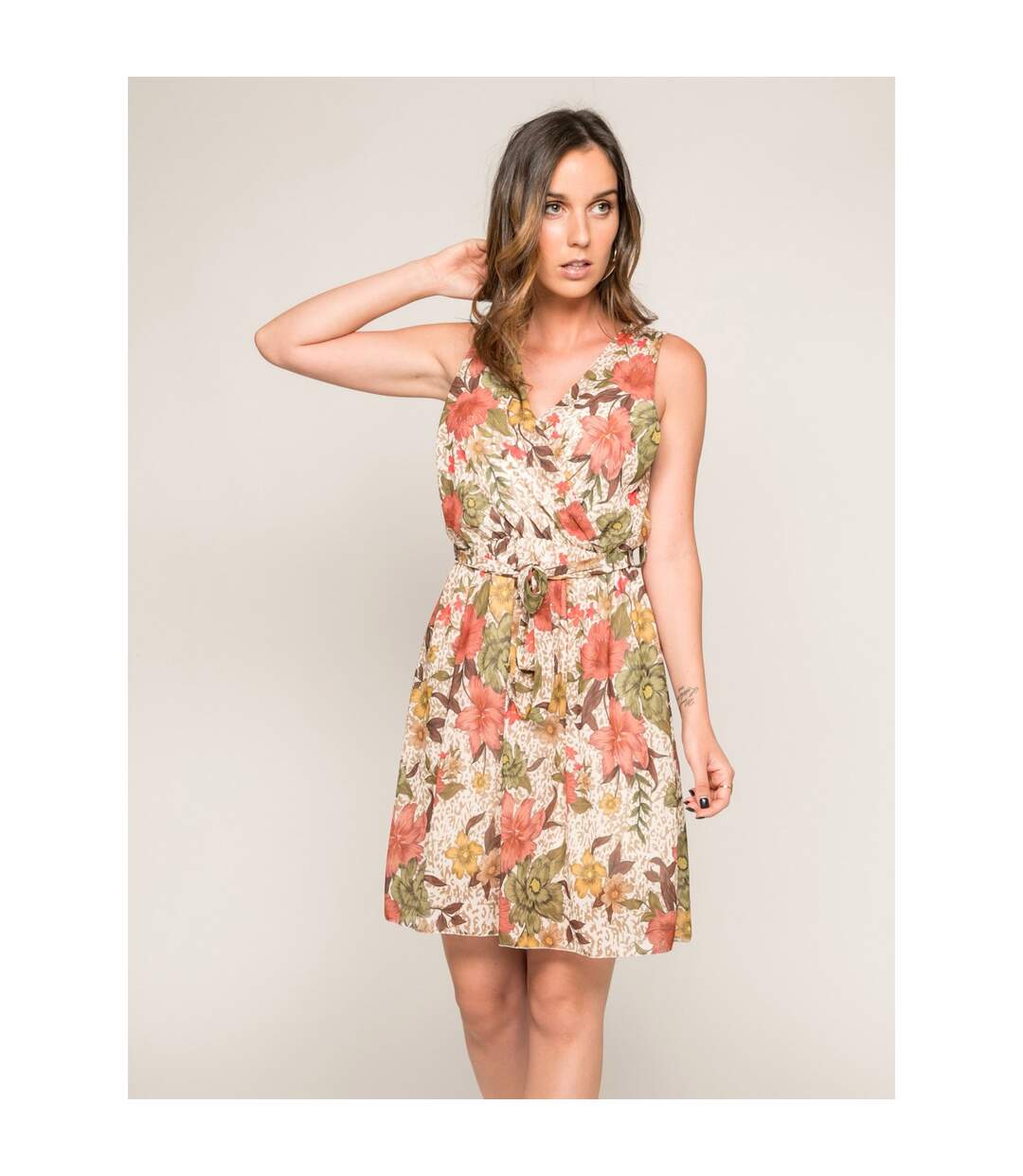 Robe courte imprimée ILOT - Dona X Lisa-1
