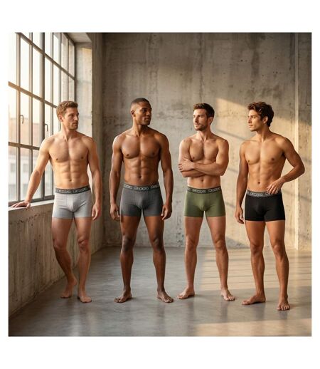 KAPPA Boxers Homme Pack de 4 (Lot) - Coton, Coffret Cadeau
