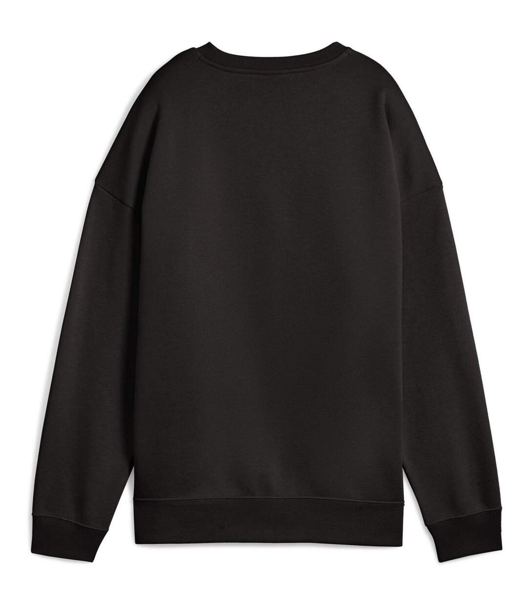 Womens/ladies Oversized Sweatshirt Black Puma-2