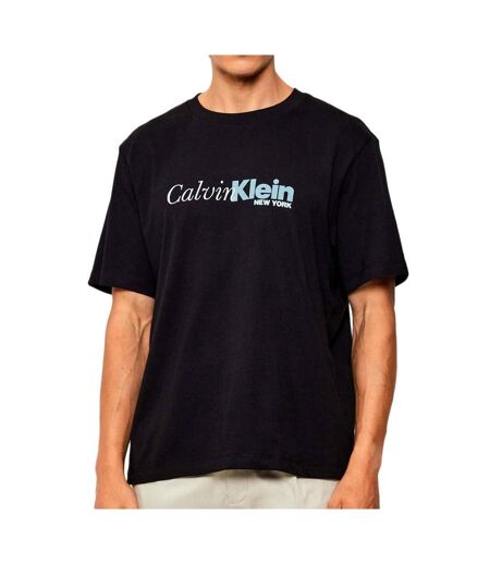 T-shirt noir/bleu  homme calvin klein jeans ss 20s eu