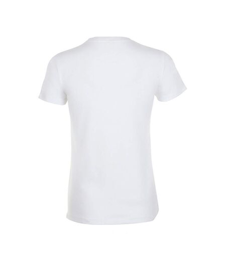 T-shirt manches courtes regent femme blanc SOLS