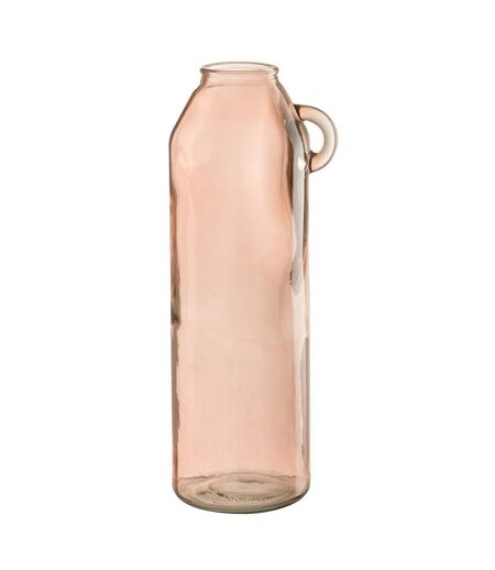 Vase Anse en Verre Bouteille 45cm Rose