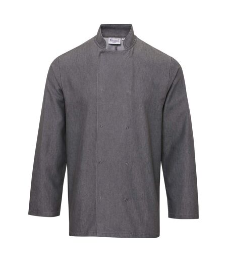 Premier Veste de chef à manches longues unisexe pour adultes (Denim gris) - UTPC6470