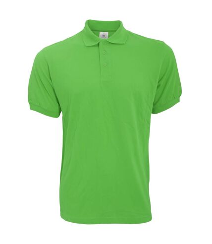B&C Safran Mens Polo Shirt / Mens Short Sleeve Polo Shirts (Real Green)