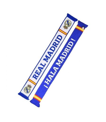Écharpe Motif/style Recto-verso 1st Taille Unique Blanc Bleu Real Madrid CF