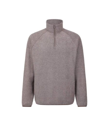 Pull Manches Raglan Motif/style Texturé Homme Marron Mountain Warehouse