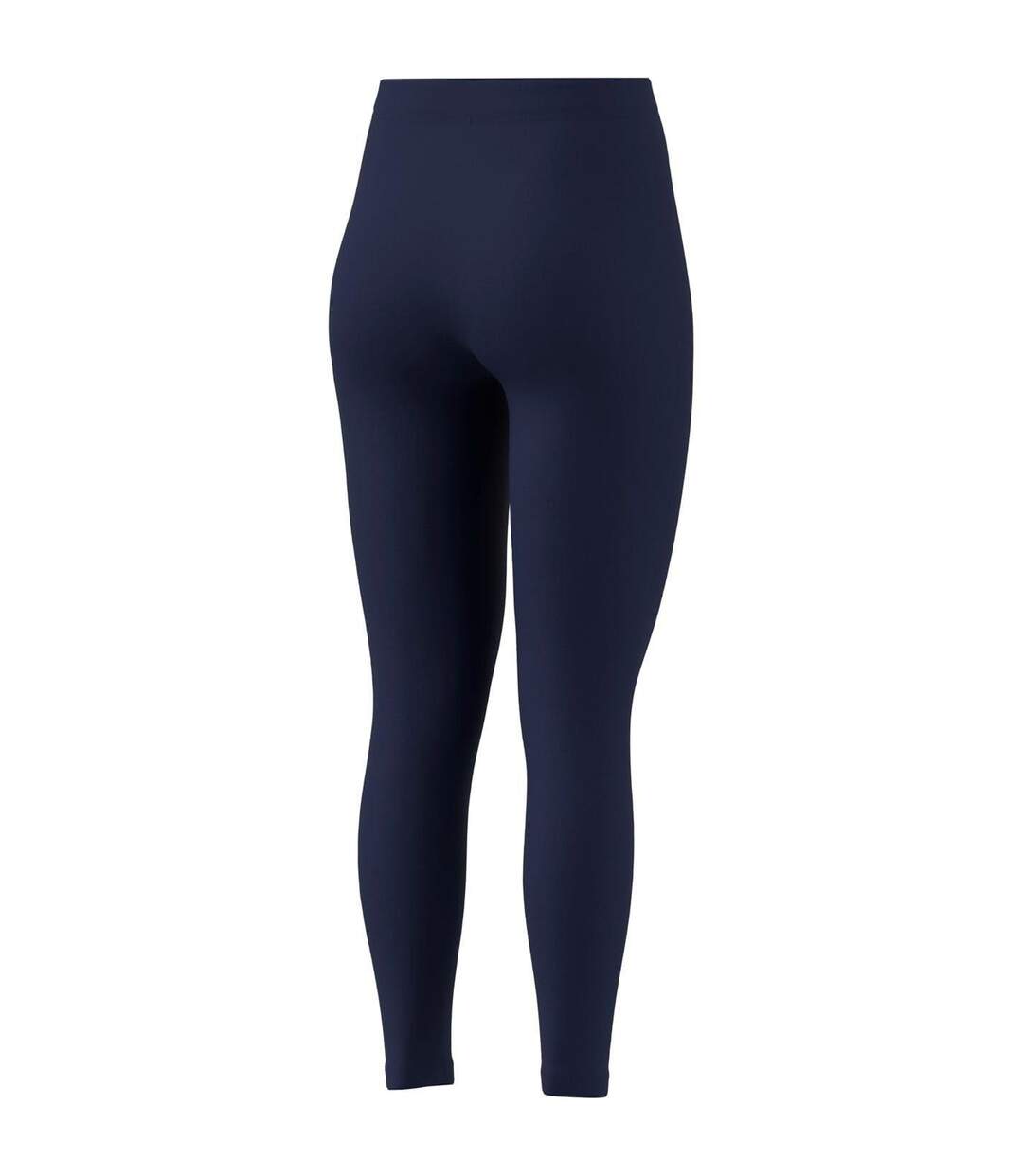 Womens/ladies Essentials Linear Leggings Navy White Adidas-2