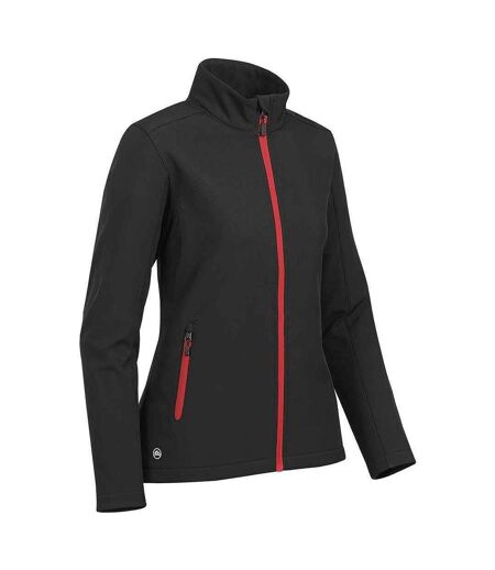 Veste Softshell Orbiter Femme Noir Rouge Vif Stormtech