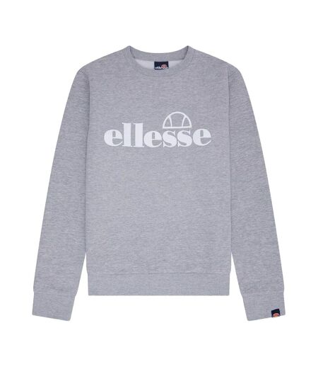 Womens/ladies Katana Crew Neck Sweatshirt Grey Marl Ellesse