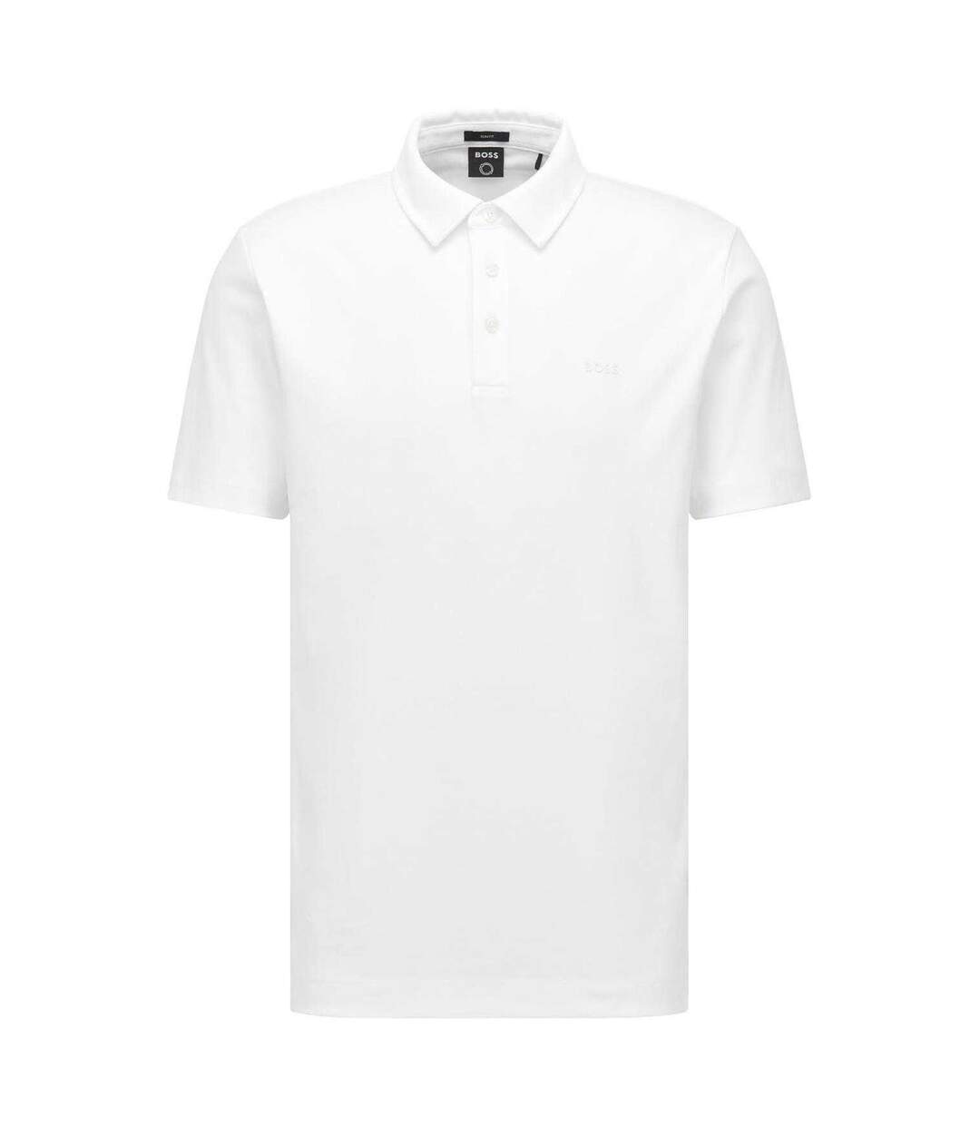 Mens 30 Slim Polo Shirt White Boss-1