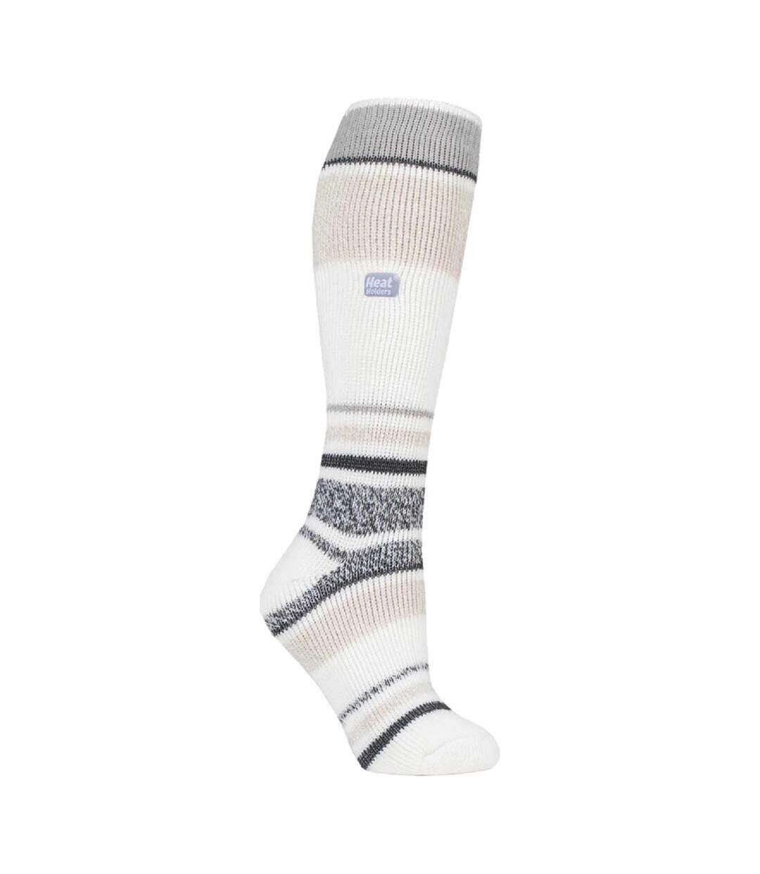 Chaussettes de Ski Femme Thermiques avec Rayures-1