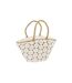 Sac de Plage Dentelle Fleur II 47cm Blanc