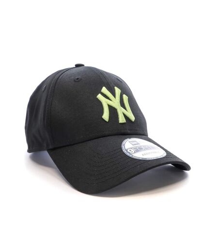 Casquette noire/vert homme new era league essential